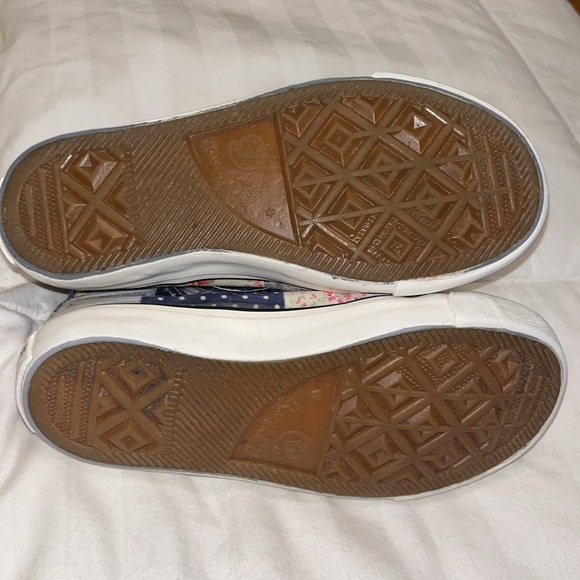 Yeeshow Girls High Top Patchwork Patch Sneakers Blue White 13 US / 30 Euro - Picture 8 of 8